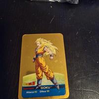 lamincard goku gold ssj3