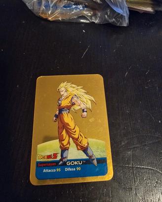 lamincard goku gold ssj3