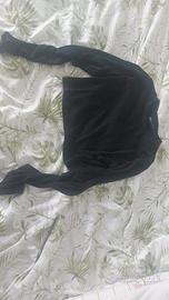 maglia maniche lunghe zara ragazza nera taglia L