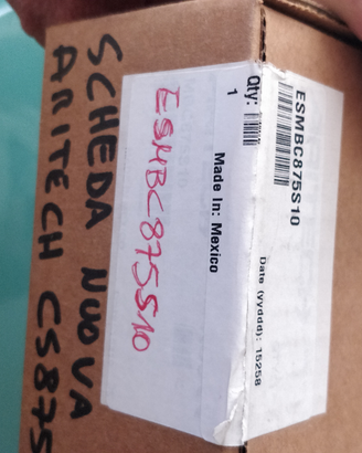 Scheda centrale 875 -serie cs comfort aritech