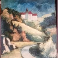 QUADRO OLIO SU TELA CASTELLO 