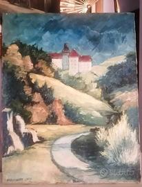 QUADRO OLIO SU TELA CASTELLO 