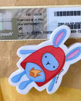sticker COA Fisica Windows 11 Pro FQC-10528  OEM 
