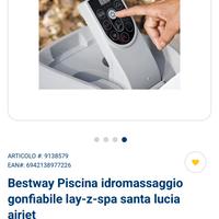 Piscina idromasaaggio riscaldabile fino a 40 gradi