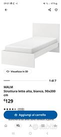 letti singoli Ikea modello malm