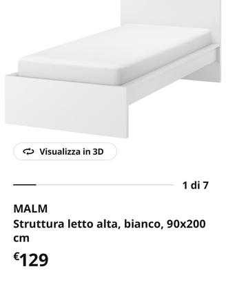 letti singoli Ikea modello malm