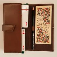 Carte da bridge poker - set in pelle