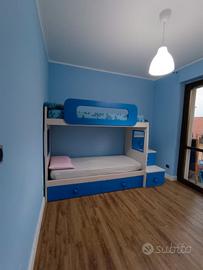 letto a castello e armadio