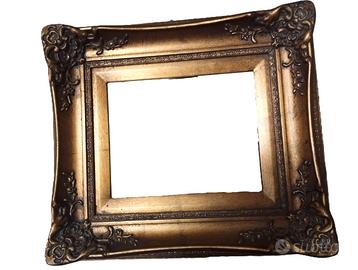Lotto di 2 Cornici Cornice Vintage in Legno