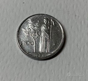 moneta da 100 lire piccola 1991