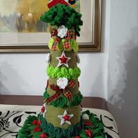 Alberello Natalizio fatto a mano 