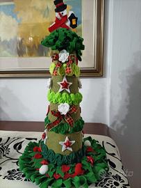 Alberello Natalizio fatto a mano 