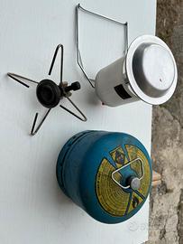 Lampada e fornelletto campeggio