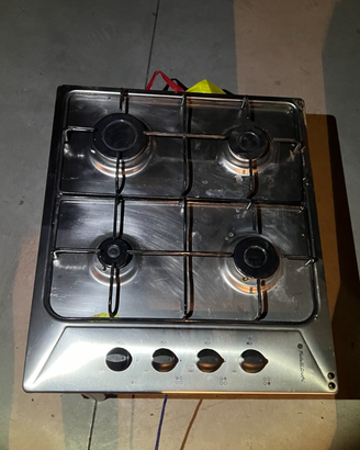 Piano cottura a gas Fratelli Onofri inox 4 fuochi