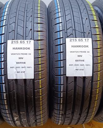 4 GOMME 215 65 17 HANKOOK 2025 RIF4745