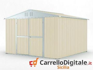 Box struttura lamiera Acciaio 327x307cm avorio