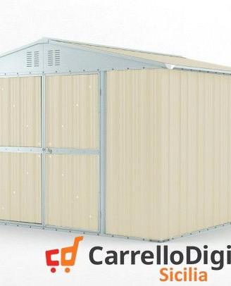 Box struttura lamiera Acciaio 327x307cm avorio