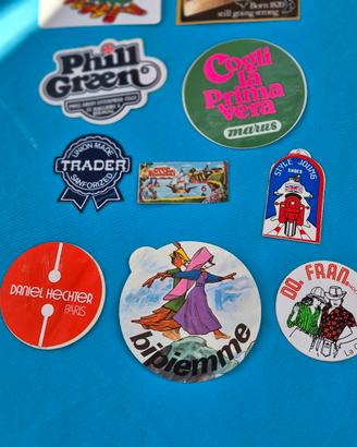 Lotto Stickers Adesivi Vintage Anni 80