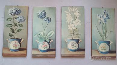 Serie 4 tavole decorative