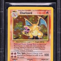 1999 Pokemon Base Set Holo Charizard gradato BGS 6
