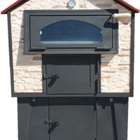 Forno a legna refrattario Premium con vano legna