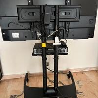 Standmount a pavimento con rotelle xTV