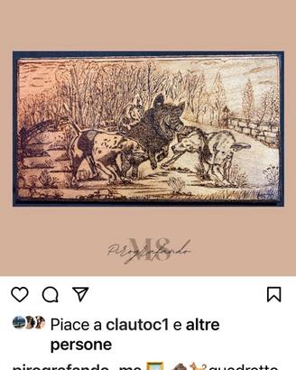 Quadri pirografati