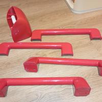 gedy makio hasuike Set Bagno Rosso + Carrara matta