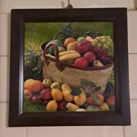 quadrino da cucina, con frutta
