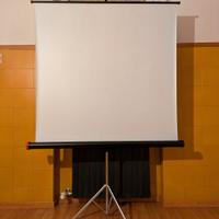 Telo bianco per proiettore