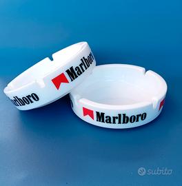 Coppia 2 posacenere Marlboro vetroceramica