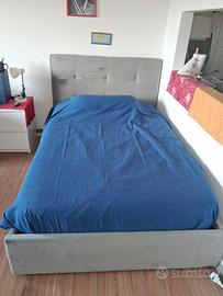 Letto contenitore una piazza e mezza
