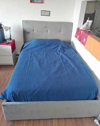 Letto contenitore una piazza e mezza