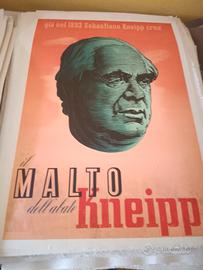 manifesto poster pubblicitario malto Kneipp Carbon