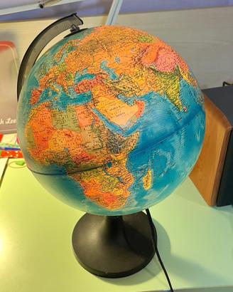 Mappamondo elettrico vintage