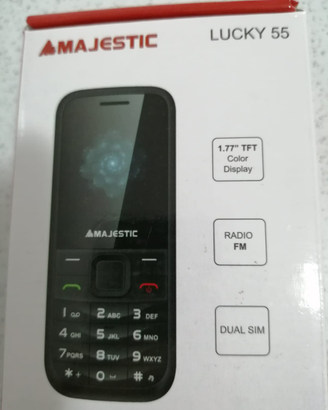 New Majestic Lucky 55 4,5 cm (1.77") 60 g Nero Tel