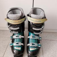 Scarponi da sci Edge nero e azzurro acqua mia 38