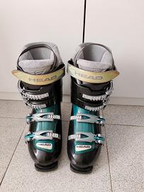 Scarponi da sci Edge nero e azzurro acqua mia 38