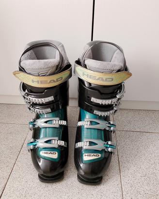 Scarponi da sci Edge nero e azzurro acqua mia 38