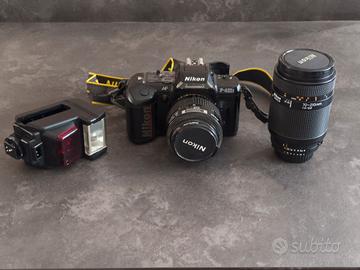 Nikon F-401S Nikkor AF 35-70 70-210 Flash SB-22