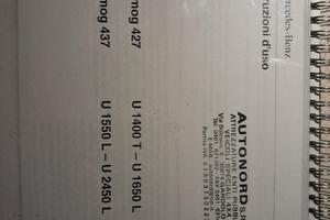 Unimog Mercedes libretto istruzioni 