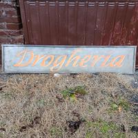 Insegna Vintage "Drogheria"  Retrò negozio 
