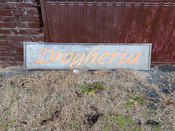 Insegna Vintage "Drogheria"  Retrò negozio 