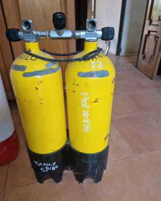 Cesto basket + bibo 10+10 + altre bombole sub