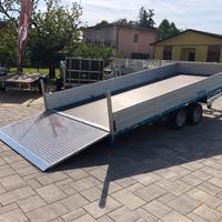 Rimorchio basculante con rampa per mezzi auto cose