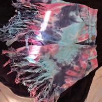 pantaloni hippie dub sfrangiati multicolore