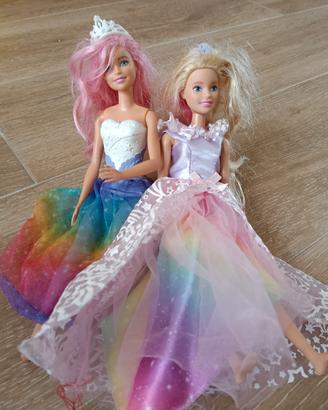 2 Barbie arcobaleno