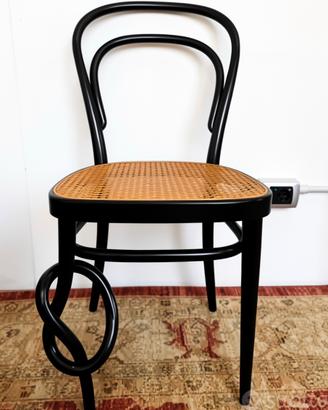 THONET Sedia 214K (Black Frassino) - N. 14 "Knot"