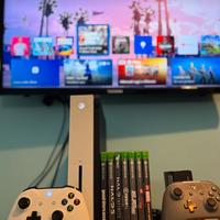 Xbox One S 1 TB, Bianco (2 Controller + Giochi)