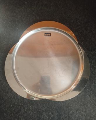 Vassoio tondo vintage Stainless steel Sami